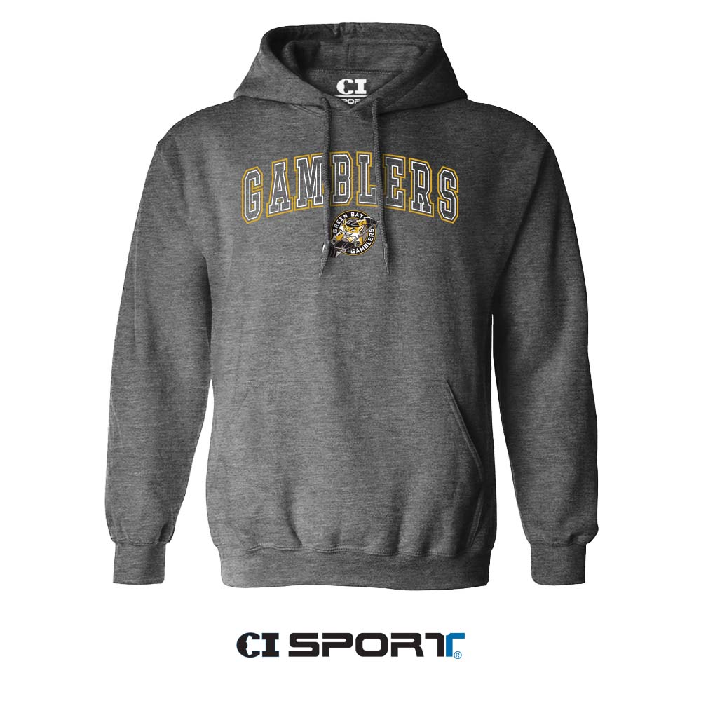 Charcoal Scholarly Embroidered Hood