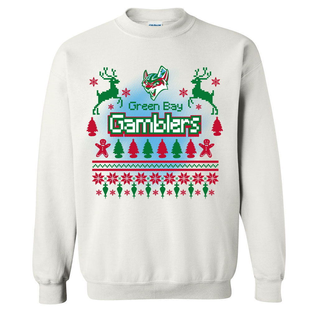 Reindeer White Holiday Sweater