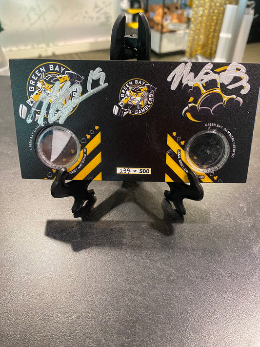 Autographed Jersey Placard - Dual