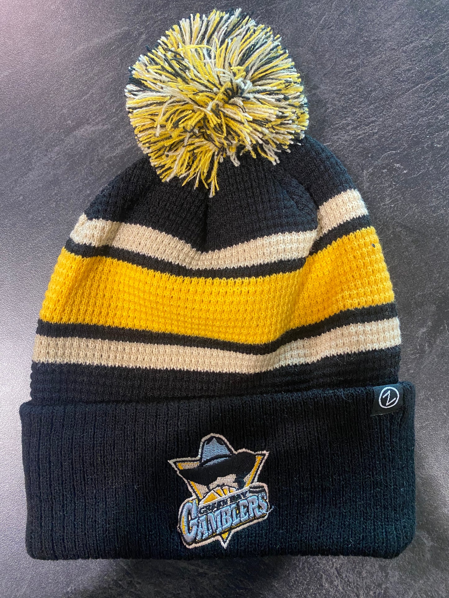Cowboy Stripe Beanie w/ Pom