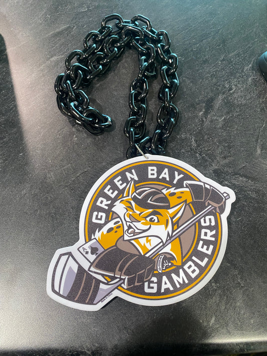 Black Big Logo Chain