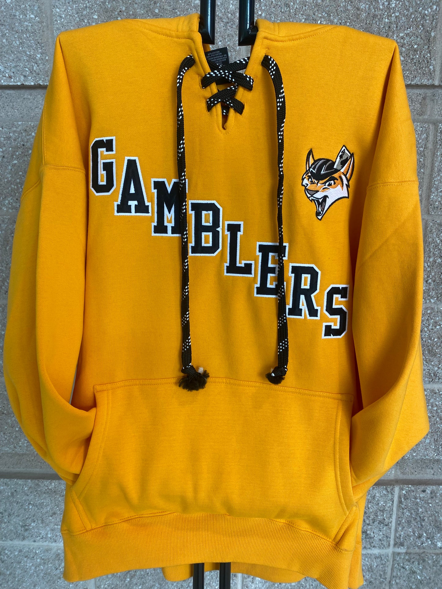 Gold Slant Skate Lace Hood