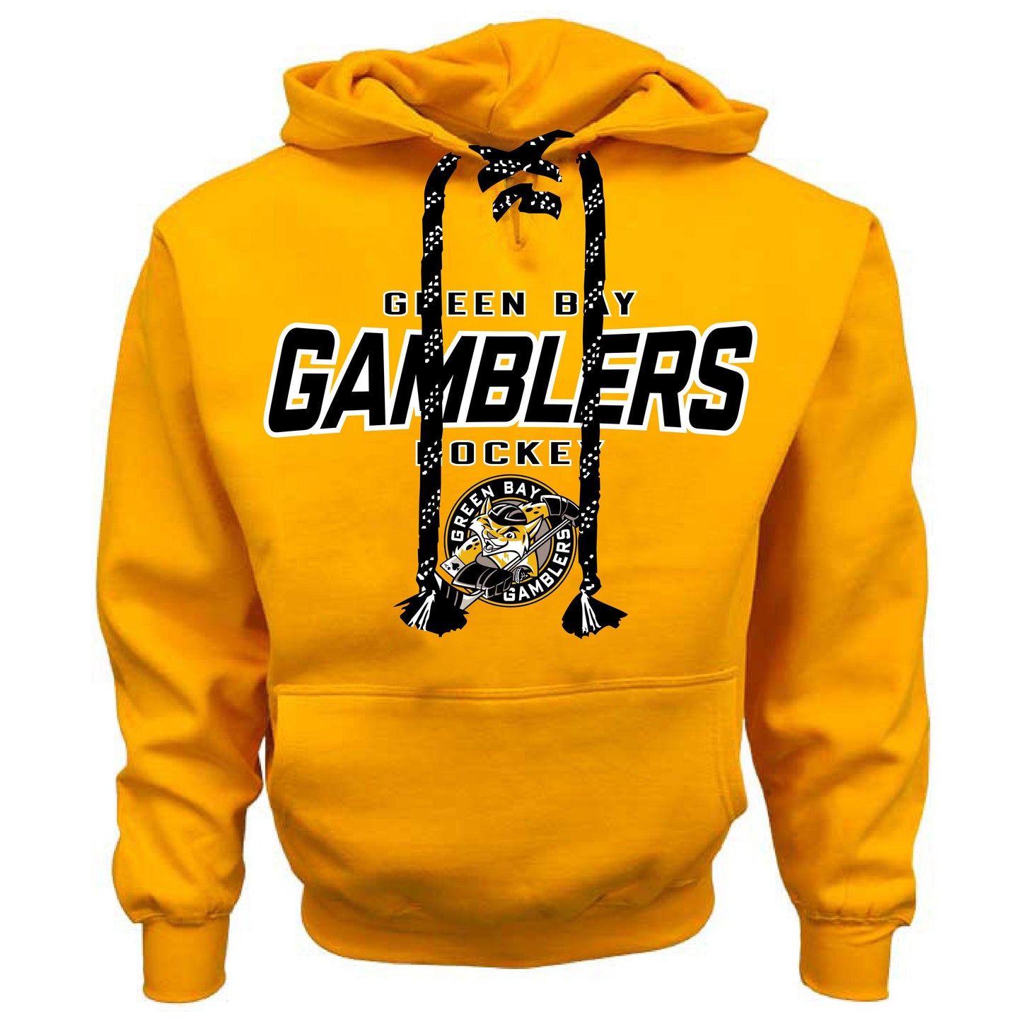 Gold Hustle Skate Lace Hood