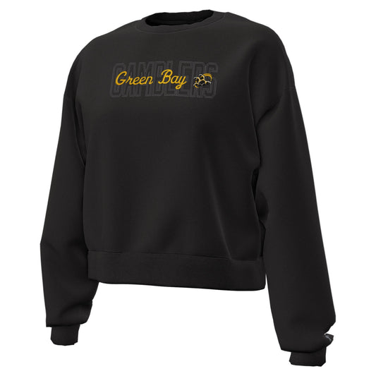 Women's UA Layered Black Crew