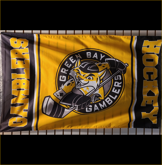 Gold Logo Flag
