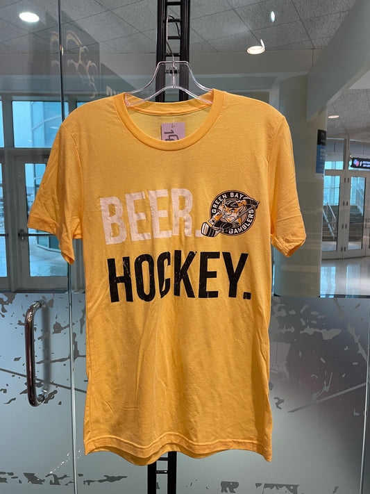 Gold Beer Hockey T