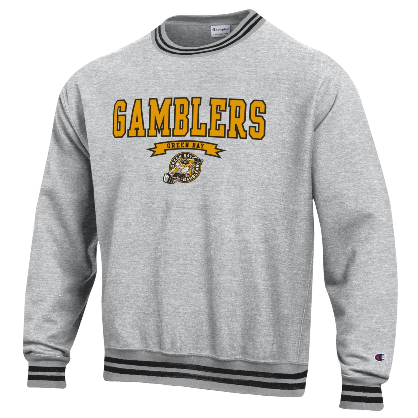 Collegiate Embroidered Reverse Weave Crew