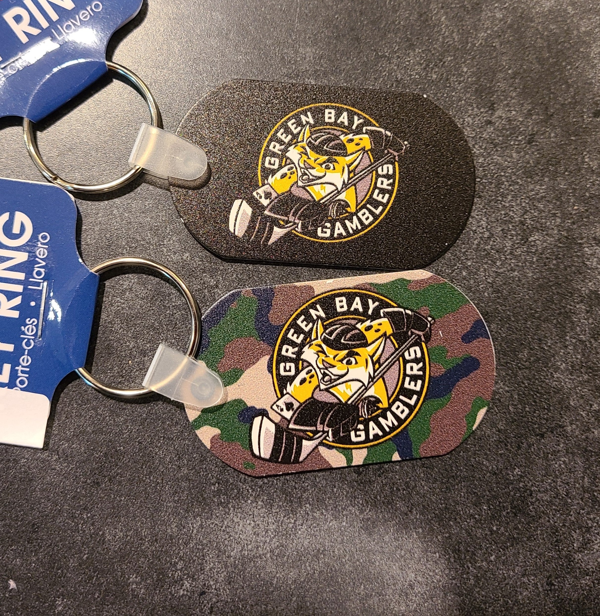 Springboks Key Ring Metal Key Ring – Green Bay Gamblers Hockey